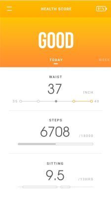 Der smarte Gürtel WELT von Samsung/WELT Corporation: Er kontrolliert die Fitness seines Trägers. Eine App gibt zudem Gesundheitstipps. (Bild: Samsung/WELT Corporation)