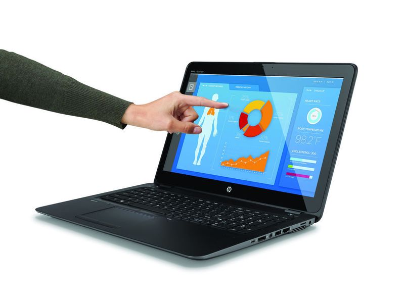 Das ZBook 15u ist mit Dual-Core-CPUs ausgestattet. Das 15,6-Zoll-Full-HD-Display ist auf Wunsch auch mit Touch-Funktion erhältlich. (Bild: HP)