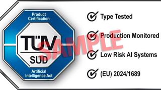 Das neue TÜV-Süd-Prüfzeichen soll Transparenz für Fachwelt und Nutzer für KI mit geringem Risiko schaffen. (Bild: TÜV Süd)