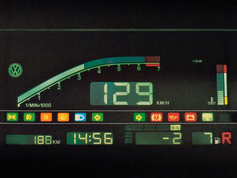 1986 gab es im Golf das Digifiz. (Bild: Volkswagen AG)