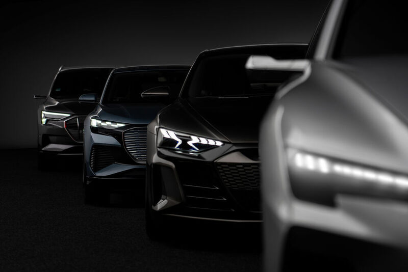 Audi bringt einige neue Modelle auf den Markt, die meisten davon sind elektrisch angetrieben oder zumindest elektrisch unterstützt.