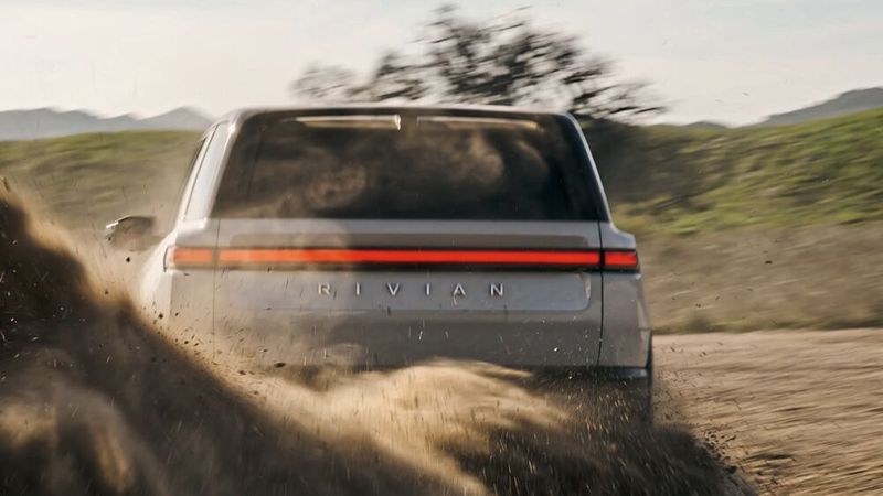 The model is set to launch with a few adventure apps—setting it apart from traditional city models. (Image:Rivian)