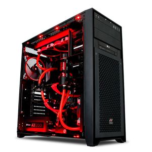 Der Zeus P5 mit Skylake-Core-i7 und einer Geforce GTX 980, beide wassergekühlt, ist das Einstiegsmodell der Zeus-Serie von Mifcom.