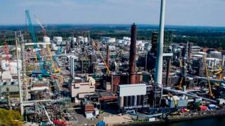 Der Stillstand der BP Raffinerie Lingen aus der Vogelperspektive betrachtet. (BP)