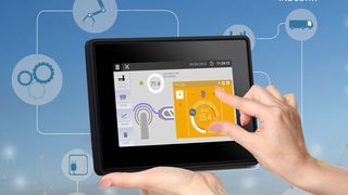 Der Nutzer des Bedienpanel der HMX-700-Serie kann beispielsweise hinterlegte Videos abspielen lassen, PDFs lesen oder sich die Inhalte mit der Zoom-Funktion an die richtige Größe anpassen.  (Panasonic)