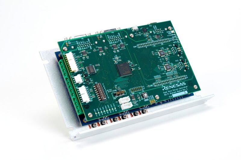 Die Echtzeit-Prozessorlösung RZ/T1 kombiniert alles auf einem Chip: Inverter-Board, Motor, Motor-Control-Software und Netzwerk-Stacks. (Bild: Renesas)