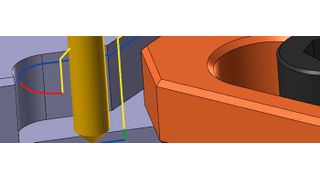 Mit der Funktion „2D Modell fasen“ lassen sich Fasen in der 2D-Bearbeitung vereinfacht erzeugen, wodurch prismatische Bauteile mit nur wenigen Klicks vollständig gefast werden können. (Mastercam)