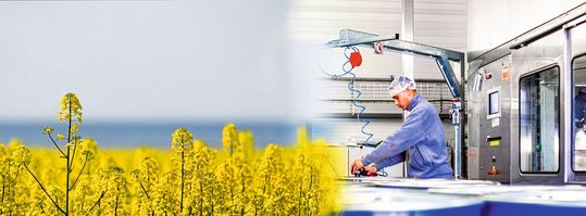 Feige-Abfülltechnik präsentiert den energieoptimierten Fassfüllautomaten unter dem Motto „Planet Blue“.(Bild:  Feige Filling)