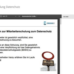 Eine etwa 15-minütige Schulung reicht aus, um die Software von ER-Secure zu verstehen. Dank des selbsterklärenden Ablaufs ist selbst diese kurze Einführung nicht unbedingt notwendig.