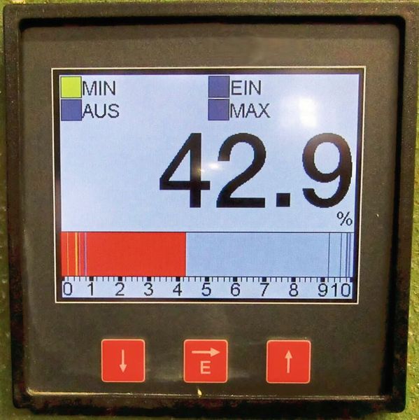 Der digitale Messumformer BA960900 verarbeitet die für die maximalen und minimalen Füllstände voreingestellten Stromsignale des Füllstandsensors. (Bild: IPF Electronic)