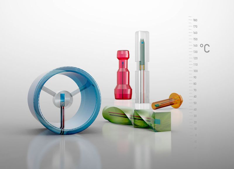 Eine Weltpremiere: Jumo plastosens T sind Kunststoff-Sensoren. Die Sensoren werden dabei nicht wie bisher üblich in einem Metallrohr vergossen, sondern im Spritzgussverfahren mit Kunststoff ummantelt. (Jumo)