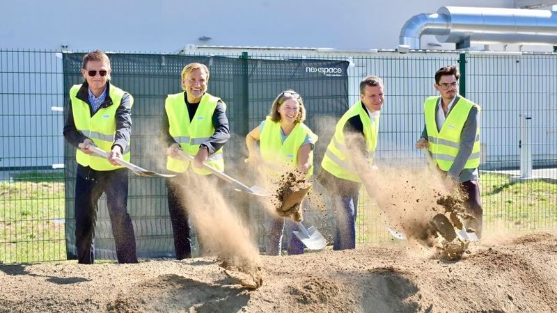 Mit dem Spatenstich erfolgt der Baustart des Nexspace-Rechenzentrums in Graz.(Bild:  nexspace / Daniel Baldus)