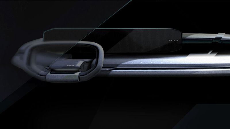 ...sowie das große Display auf dem Armaturenbrett. (Bild: Kia)