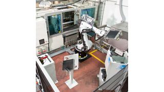 Mit der großserienprozessfähigen Fertigungsanlage lassen sich Zykluszeiten von 1 min erreichen. (Bild: BASF)