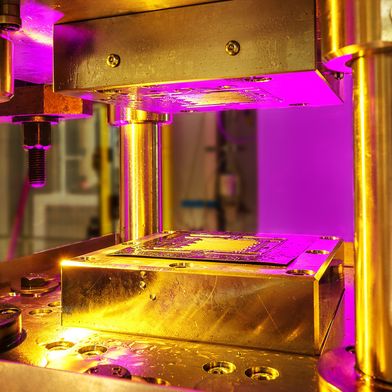 Werkzeug für die passive Hochdruckblechumformung. (Bild: Fraunhofer IWU, Rico Demuth)