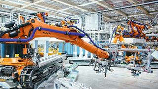 Karosseriebau bei Volkswagen in Zwickau (Source: VW)