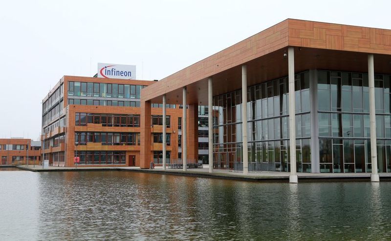 Platz 23: Infineon mit einem Gehaltsgefälle von 34 (Das Bild zeigt den Hauptsitz von Infineon Technologies in Neubiberg bei München) (Von Rufus46 - Eigenes Werk, CC BY-SA 3.0, https://commons.wikimedia.org/w/index.php?curid=37065246)