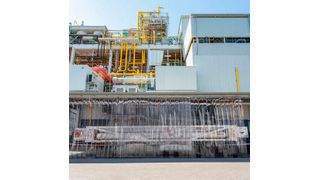 Wacker has brought another ultrapure hydrogen chloride production line on stream at its Burghausen site in Germany.  (Source; Wacker)