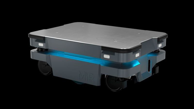 Der autonome Transportroboter MIR 250 eignet sich für den Einsatz in beengten und stark frequentierten Umgebungen. Damit ermöglicht er Anwendern, ihre Intralogistik-Prozesse noch effizienter zu automatisieren.  (Mobile Industrial Robots)