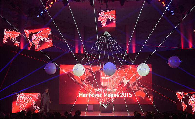 Eröffnungsfeier der Hannover Messe am 12. April 2015 im Hannover Congress Centrum, Show Act / Performance (Bild: Deutsche Messe)