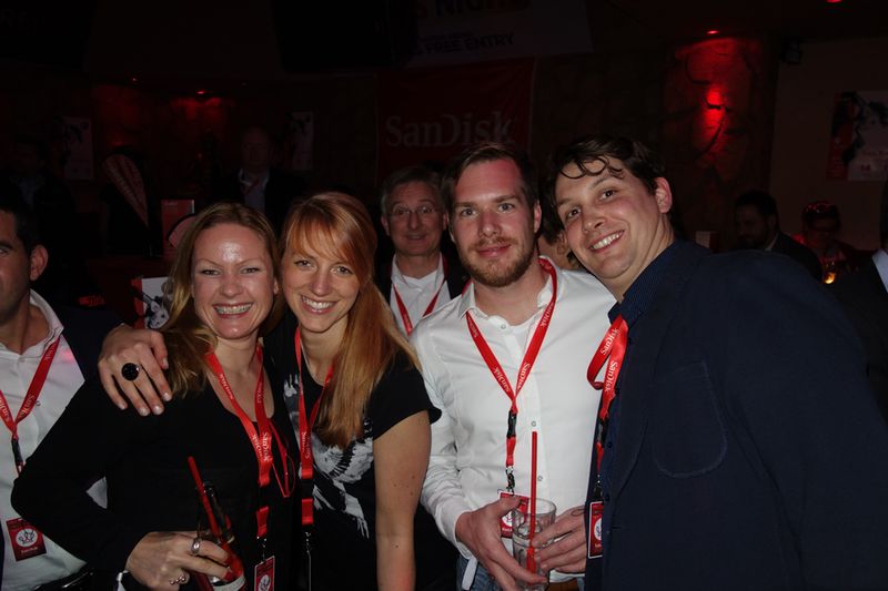 (v. l.) Hannah Lamotte, ITB mit Ramona Hieß, Thomas Jell und Jan Koch, TP-Link und Felix Kretschmann, Tech Data (Bild: IT-BUSINESS)