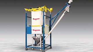 Die mobile Big Bag-Entleerung kann Schüttgüter zu Zielen in der gesamten Anlage fördern. (Bild: Flexicon)