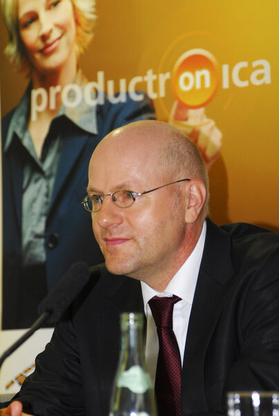 Dr. Reinhard Pfeiffer, Geschäftsführer der Messe München (PK)