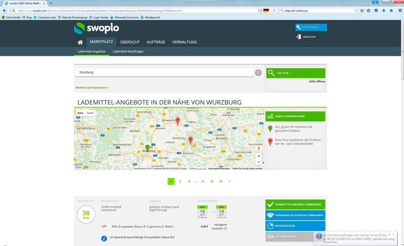 Swoplo (www.swoplo.com) digitalisiert die Palettenlogistik. Mit einer Internetplattform steuert das Unternehmen in Eschborn Ströme und Bestände an neuen und gebrauchten Lademitteln über unterschiedliche Branchen hinweg. Dabei werden Paletten und andere Ladungsträger nicht getauscht, sondern verkauft. So lassen sich Lademittelsalden ausgleichen bzw. Lademittel an jedem Ort verkaufen oder kaufen.  (Bild: Swoplo)