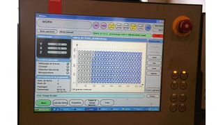 Byvision le logiciel Bystronic permettant de commander la machine à découper Bystar 4020. (JR Gonthier)