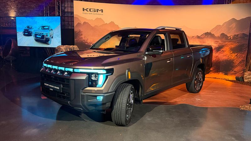 Der koreanische Autobauer KGM bringt die neue Generation des Pick-ups Musso im Frühsommer in den Handel.(Bild:  Wehner - VCG)