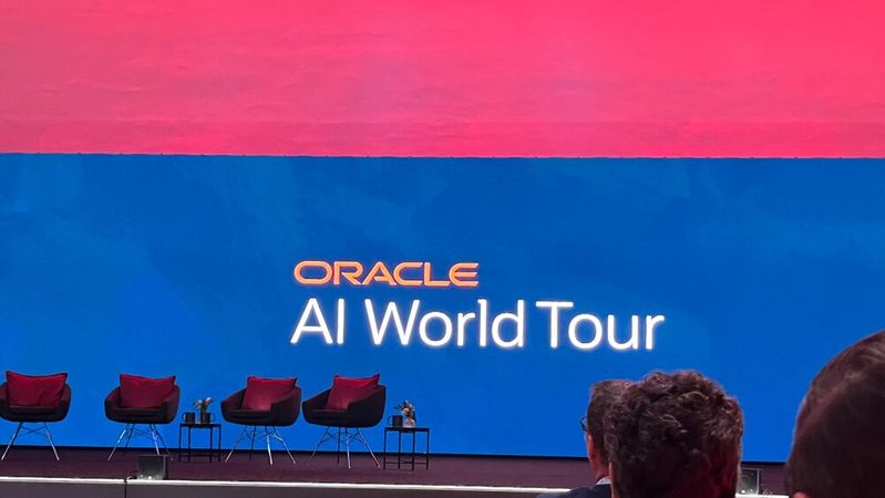 Bei der Oracle AI Tour 2026 stellte das Unternehmen seine Strategie für das KI-Zeitalter vor. (Bild:  Vogel IT-Medien)