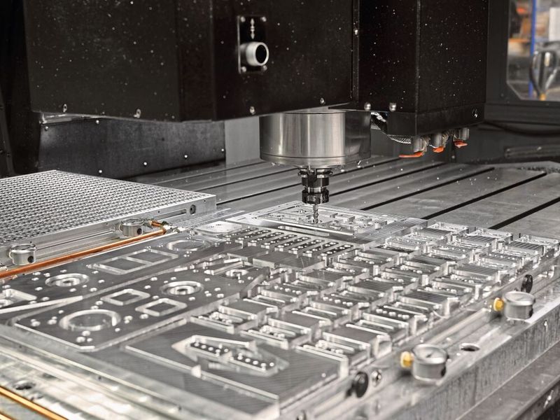 AMF-Vakuumspanntechnik machts möglich: Zig Frästeile in einer einzigen Aufspannung.(Bild:  AMF)