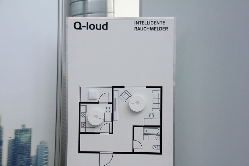 Q-loud zeigte außerdem eine Anwendung mit intelligenten Rauchmeldern. (Reinhold Schäfer)
