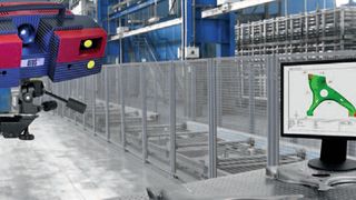 Zur Entwicklung eines funktionierenden Werkzeug-Layouts mit guten Wirkflächen ist für die erfolgreiche Simulation des Umformprozesses die genaue Kenntnis der Materialeigenschaften oder -kennwerte wichtig. GOM unterstützt diesen ersten grundlegenden Schritt eines jeden Produktzyklus mit der Ermittlung von zuverlässigen Blechkennwerten und liefert so die Grundlage für eine fundierte Prozessoptimierung. (Bild: GOM)