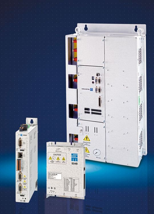 Varianten für höchste Ausgangsfrequenzen: die zur SPS vorgestellten Varianten der Frequenzumrichter SD4S, SD4M und SD4B. Varianten für höchste Ausgangsfrequenzen: die zur SPS vorgestellten Varianten der Frequenzumrichter SD4S, SD4M und SD4B.