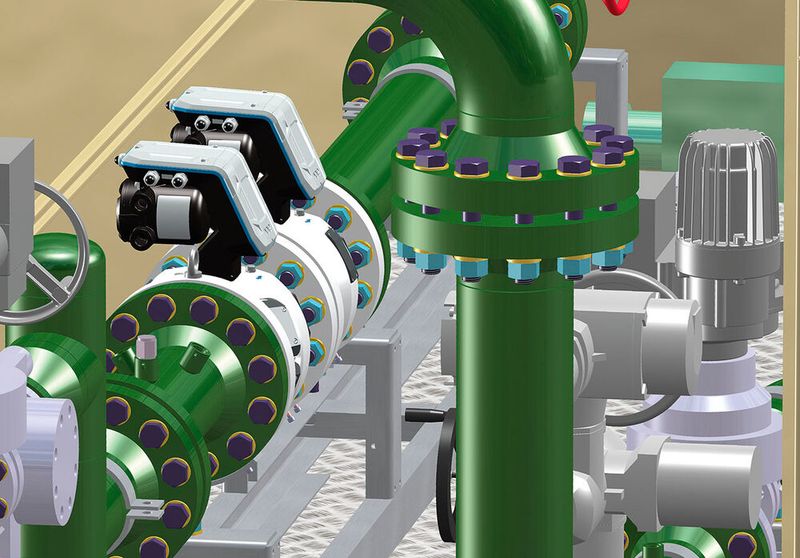 Genormte Formteile aus der Bibliothek unterstützen die Konstrukteure bei Gasklar dabei, schnell und unkompliziert Rohrleitungs- und Anlagenverläufe zu erstellen. (Bild: EWE)