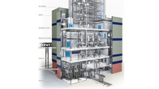 Schüttgut-Logistik in einer Pharmaproduktionsanlage (Bild: Hecht Technologie)