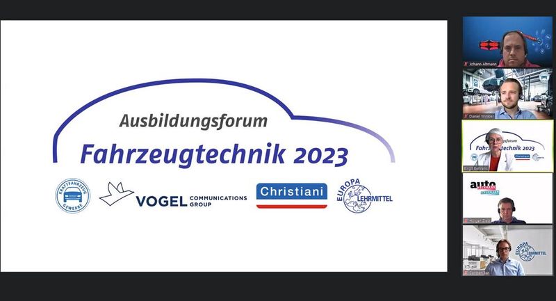 Beim ersten Ausbildungsforum Fahrzeugtechnik zeigten Referenten aus den Reihen von Zentralverband Deutsches Kraftfahrzeuggewerbe (ZDK), Vogel Communications Group, Dr.-Ing. Paul Christiani sowie Europa Lehrmittel neue Ansätze für die Ausbildung von Kfz-Mechatronikern.(Bild:  VCG)