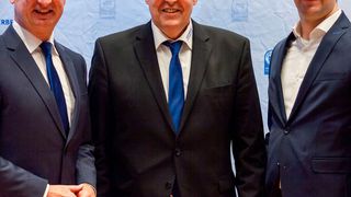 Gemeinsam gegen Fahrverbote: (v.li.) Geschäftsführer Christian Reher, Obermeister Torsten Treiber und stellvertretender Obermeister Frank Schnierle (alle Kfz-Innung Region Stuttgart).  (/Kfz-Innung Region Stuttgart)