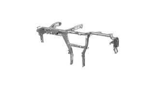 Das Unternehmen PWO stellte auf der Blechexpo sein Produktportfolio vor, darunter auch der Querträger. (Bild: PWO)