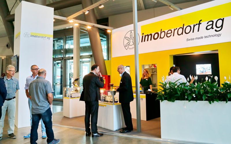 Imoberdorf präsentierte auf der AMB 2016 seine Lösungsangebote für Rundtaktanlagen. (Anne Richter, SMM)