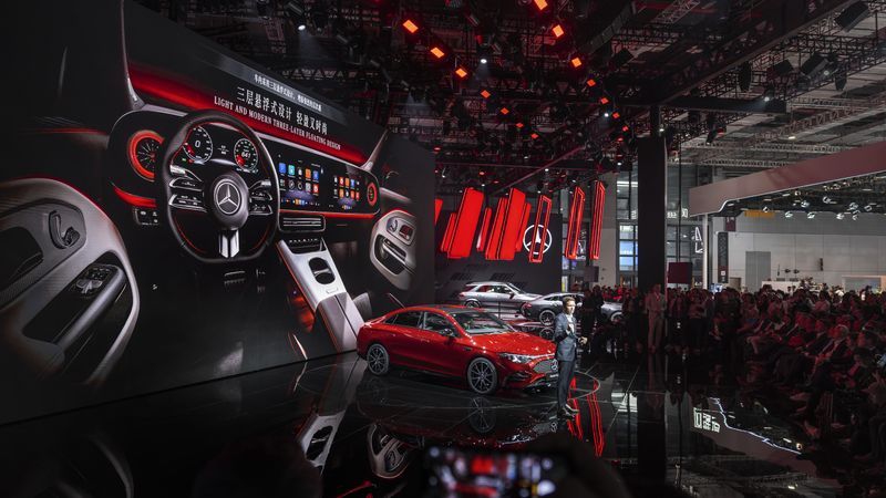 Mercedes-Benz presented the CLA with a long wheelbase at Auto Shanghai 2025.(Image: Image: Mercedes-Benz)
