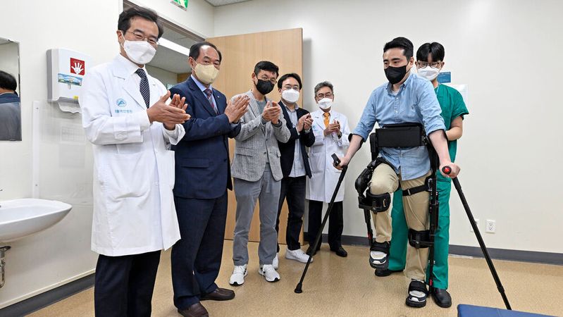 „X-ble“ ist die Hyundai Robotics Lab Marke für Wearable Roboter für medizinische und industrielle Zwecke. 