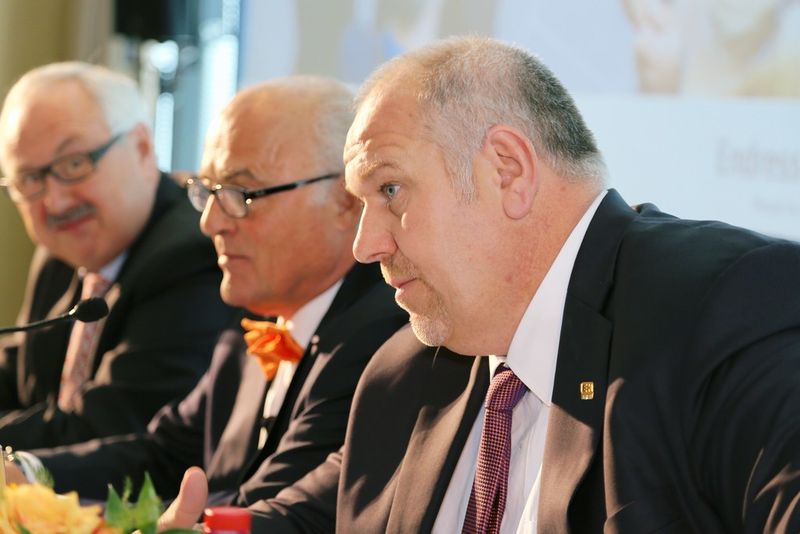 Bilanzkonferenz bei E+H: Die Unternehmensführung stellte sich den Fragen der Presse. (Bild: Endress+Hauser)