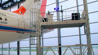 GOM unterstützt die Luft- und Raumfahrtforschung des DLRs durch präzise Messungen der Bauteilgeometrien. (GOM)