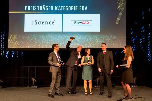 Cadence und FlowCad wurden gemeinsam in der Kategorie EDA ausgezeichnet (Fotograf/Copyright: Stefan Bausewein/Vogel Business Media)