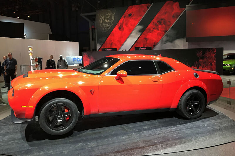 Ein echter Hingucker auf der New York International Auto Show ist der Dodge Challenger SRT Demon. (SP-X/Michael Specht)