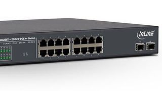 Der 16-Port-Gigabit-PoE++-Switch der Marke Inline biete eine Rundumversorgung für bis zu 16 Geräte vom Rechner bis zur Videoüberwachung. (Bild: Intos Electronic)