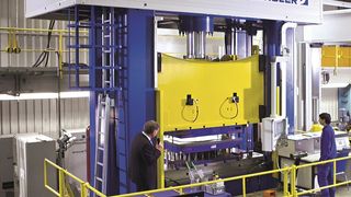 Schuler hat seine neue HPX-Pressenbaureihe mit einer Presskraft von 2500 bis 8000 kN vorgestellt. (Bild: Schuler)