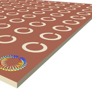 Modell einer Oberfläche mit komplementäre Resonatoren.